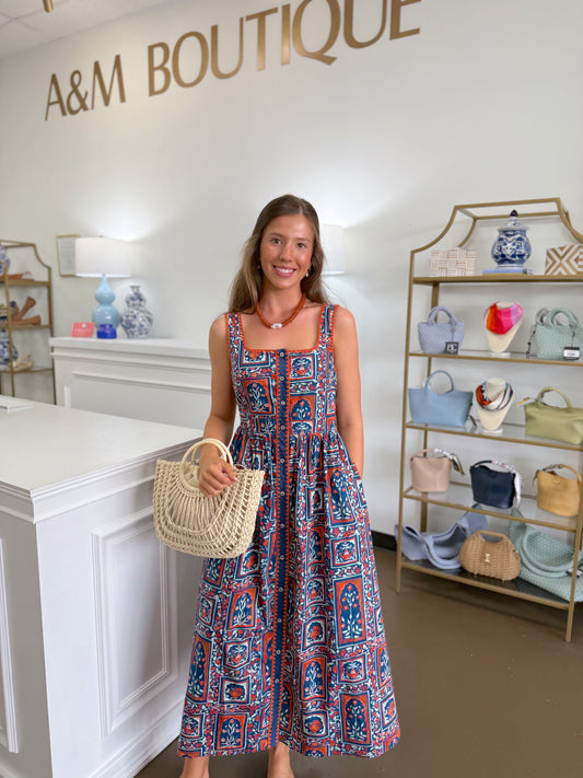 Darla Botanical Midi Dress