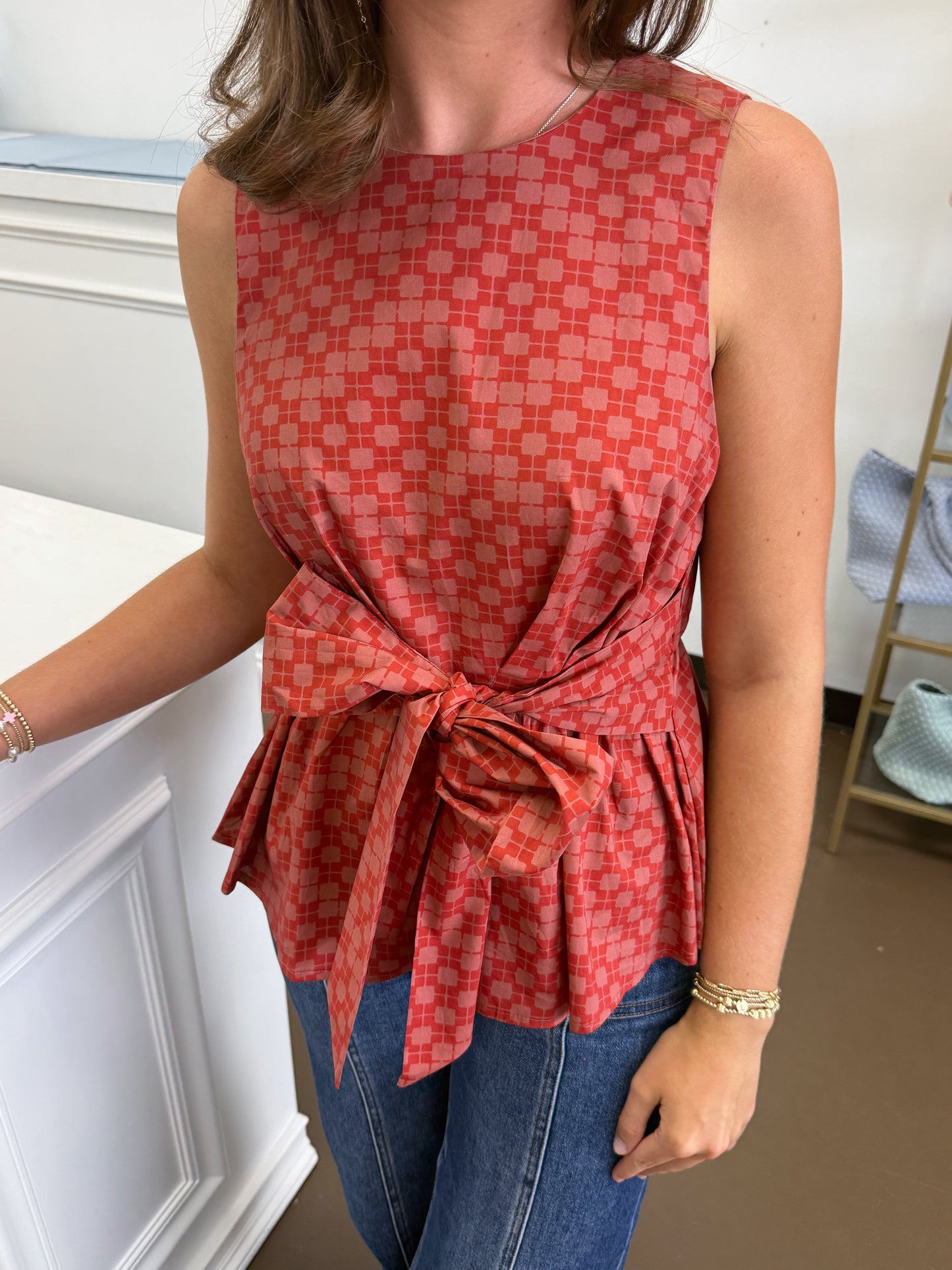 Peyt Geometric Printed Top