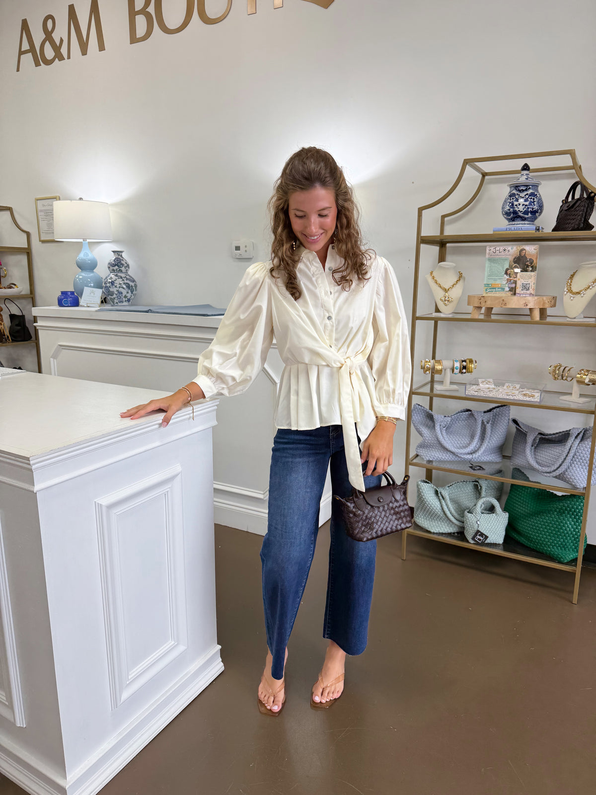 Darcy Self Tie Top