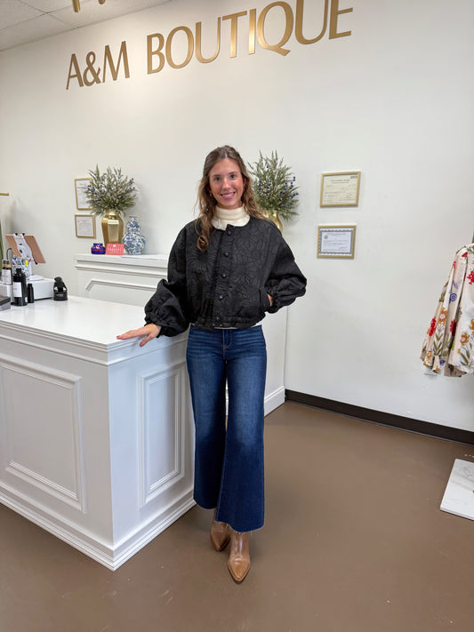 Marissa Embroidered Quilted Jacket