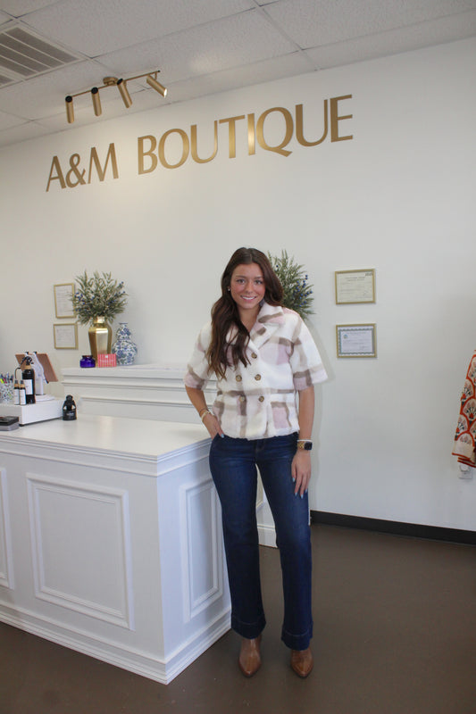 Ivy Jane Double Button Fur Top