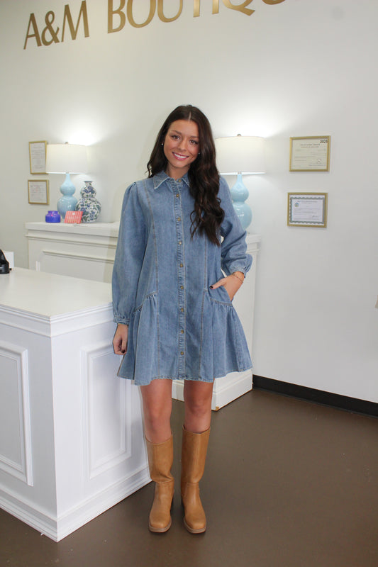 Addie Denim Dress