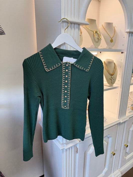 Cora Ribbed Sweater Top