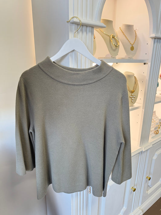 Valarie Mock Neck Sweater Top