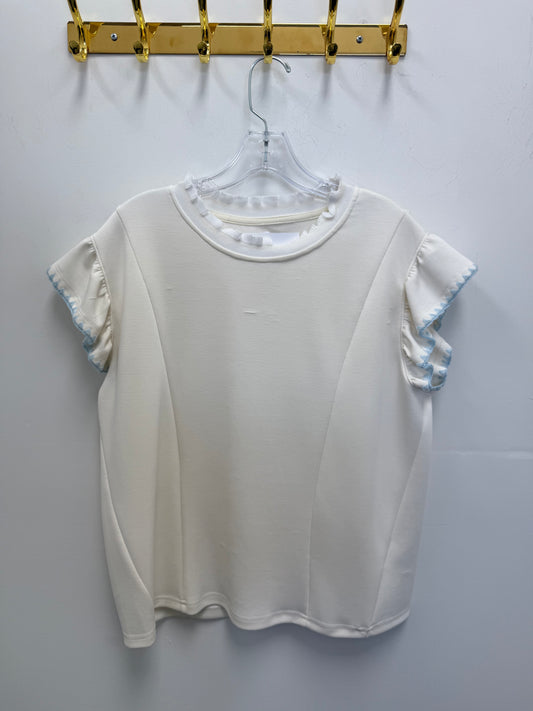 Libbey Ruffle Contrast Top