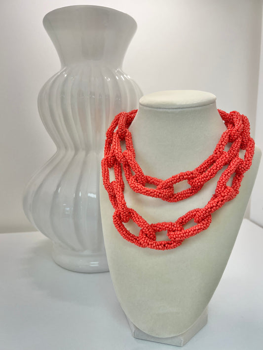 Amora Beaded Link Necklace