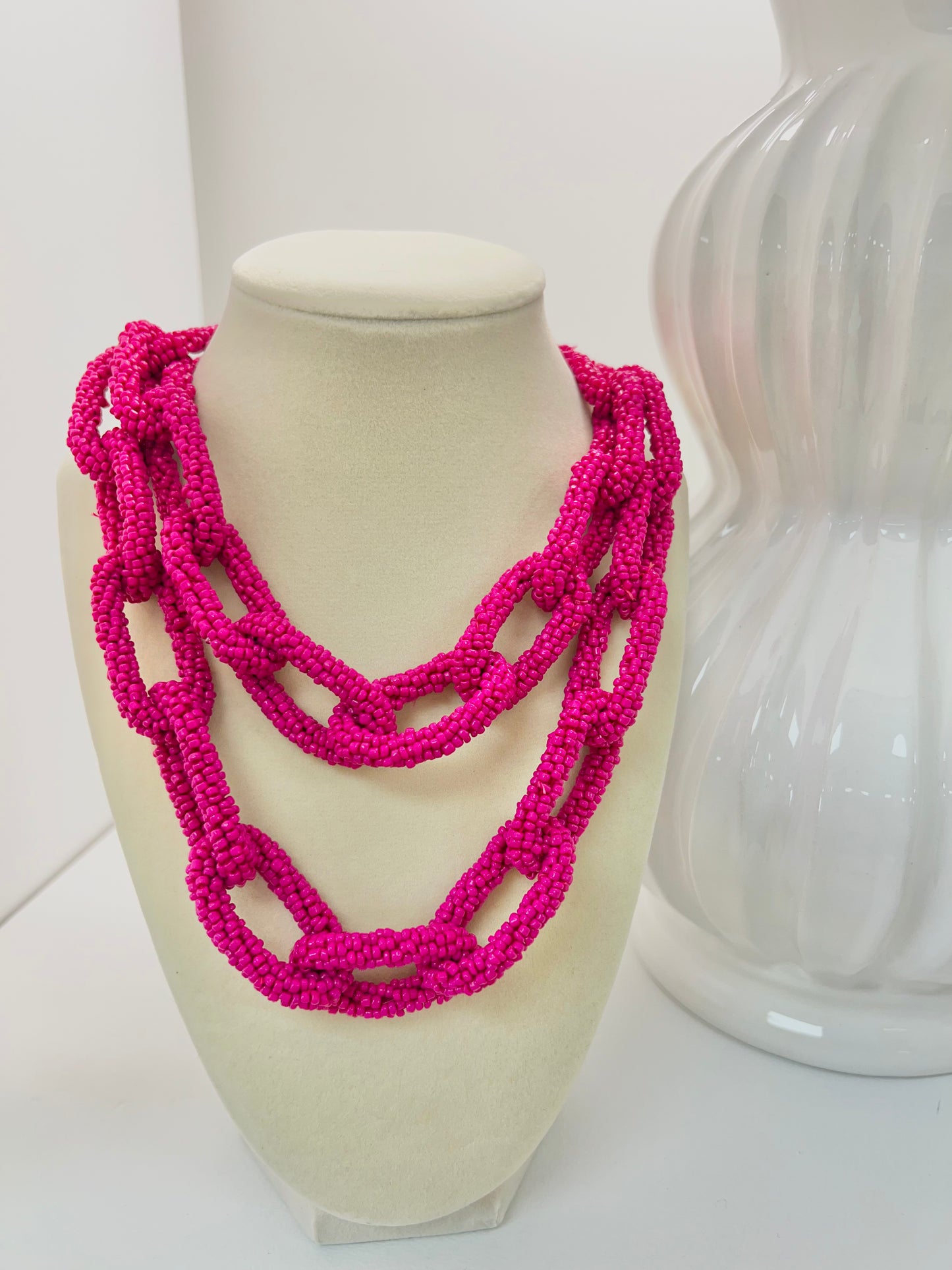 Amora Beaded Link Necklace