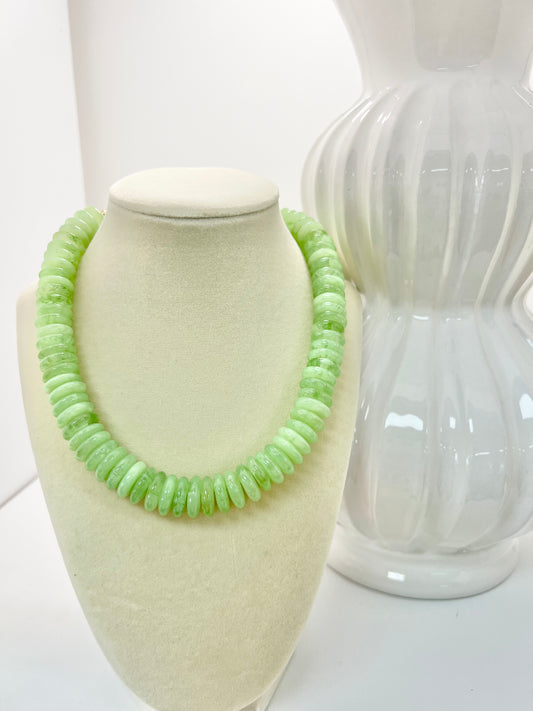 Nina Disk Bead Necklace