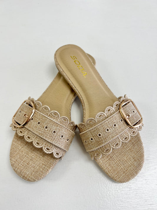 Oaklyn Rafia Sandals