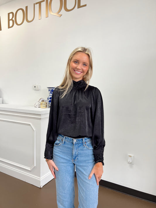 Beth High Neck Top