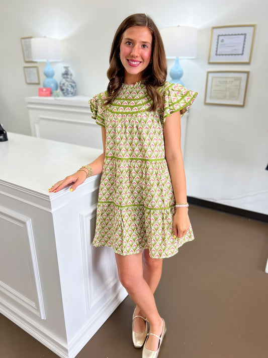 Emory Abstract Printed Dress