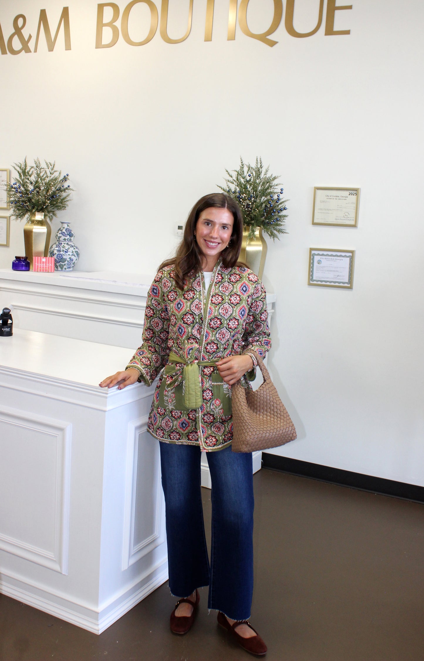 Jolene Printed Quilted Jacket