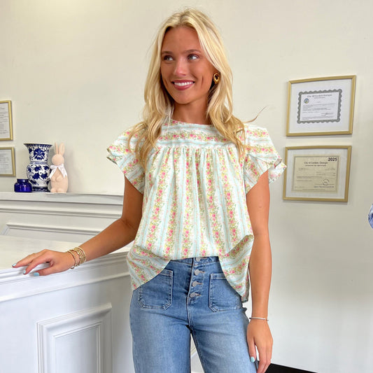 Eliana Floral Print Top