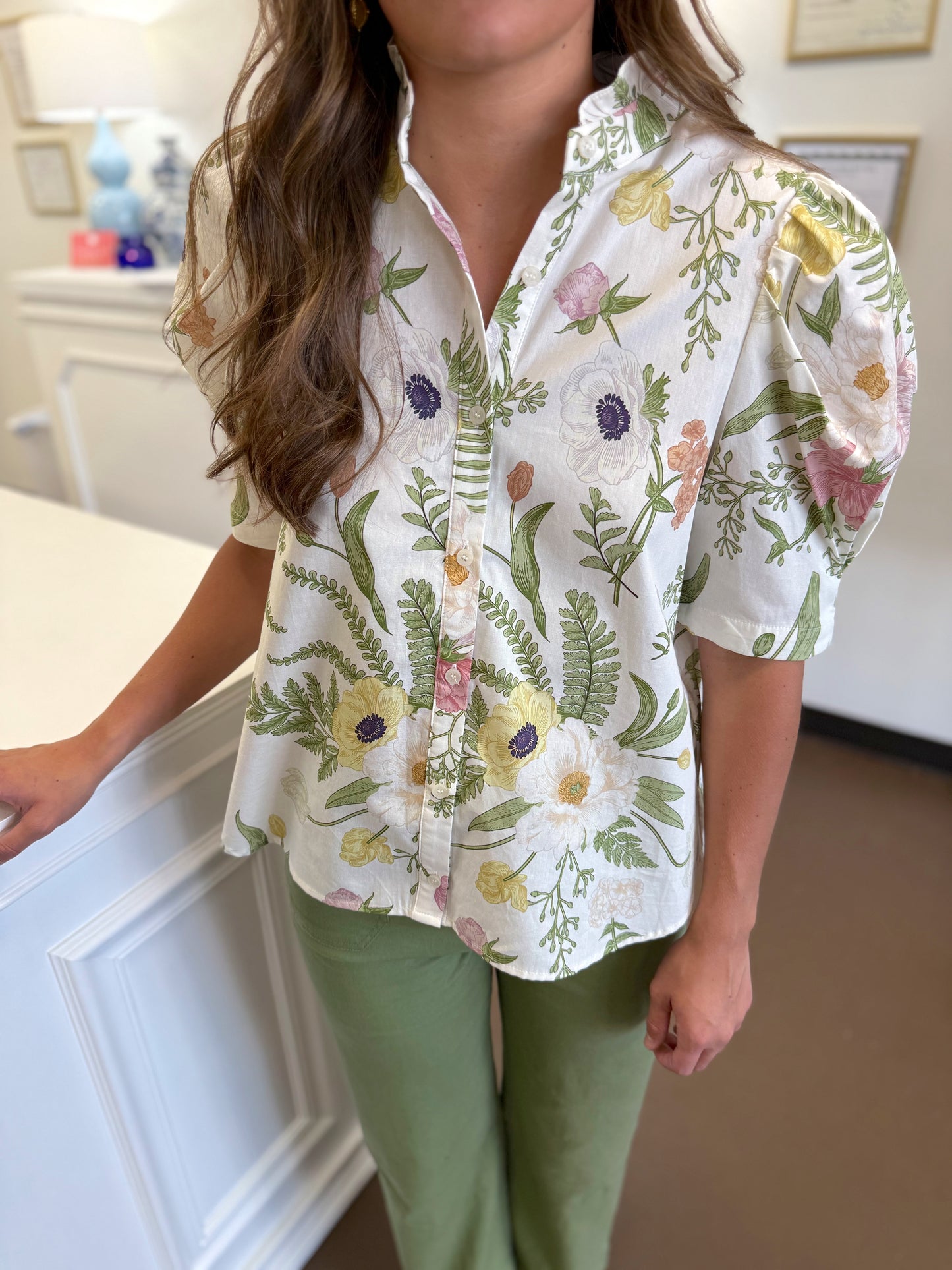 Nina Floral Print Top
