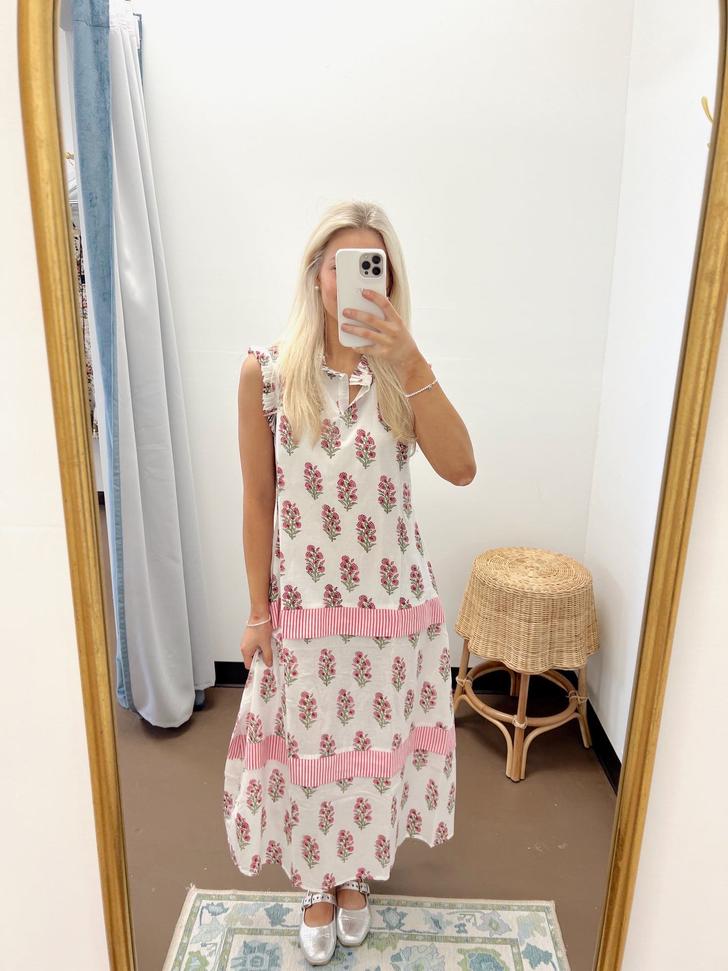 Morning Glory Ruffle Resort Dress