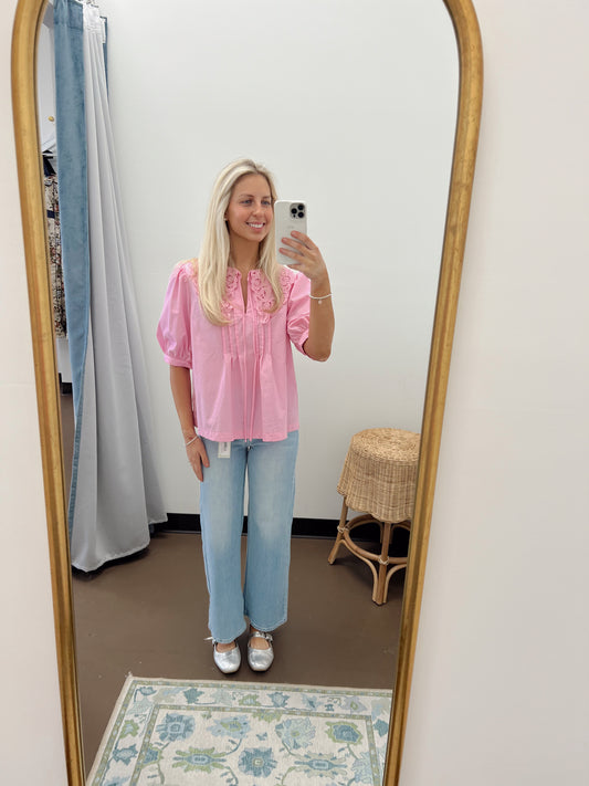 Cara Embroidered Top