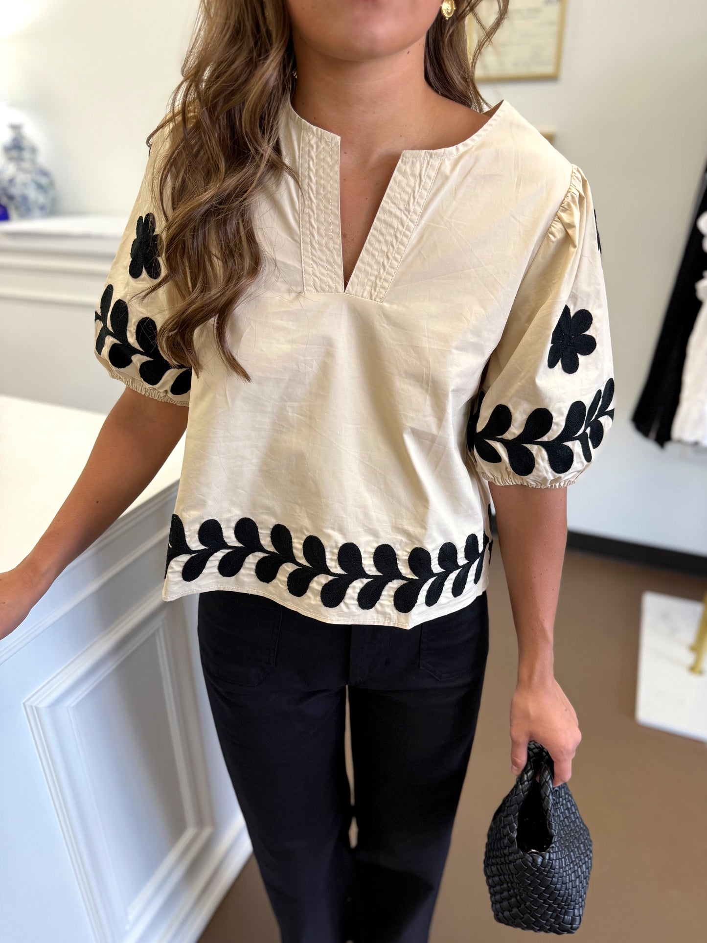 Erin Embroidered Top