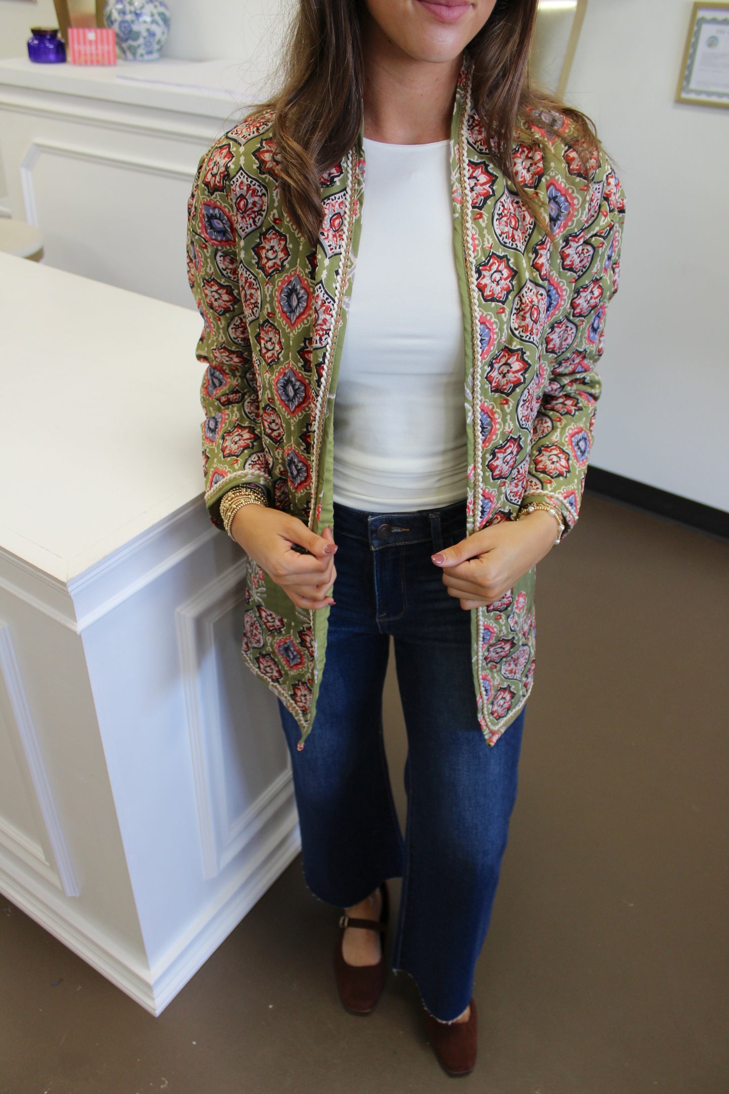 Jolene Printed Quilted Jacket