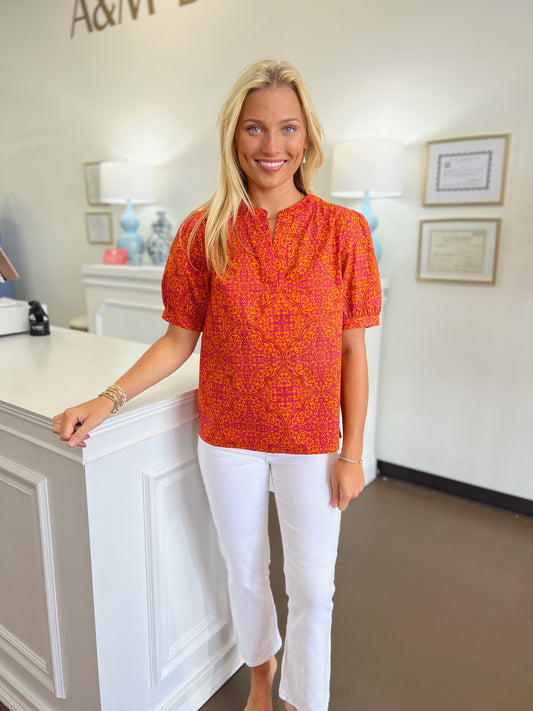 Daphne Floral Print Top