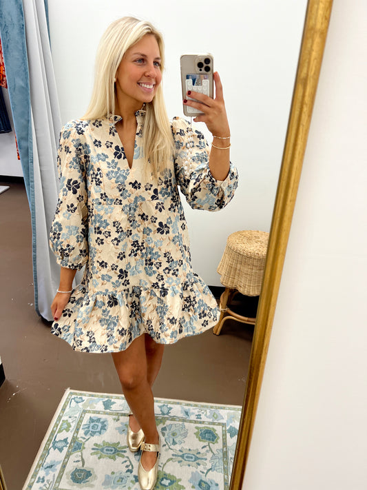 Hannah Jacquard Dress