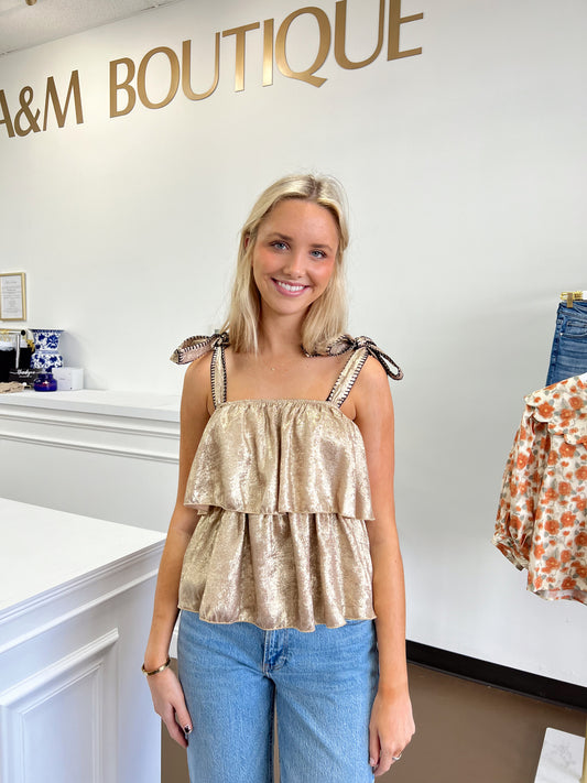 Trina Gold Top