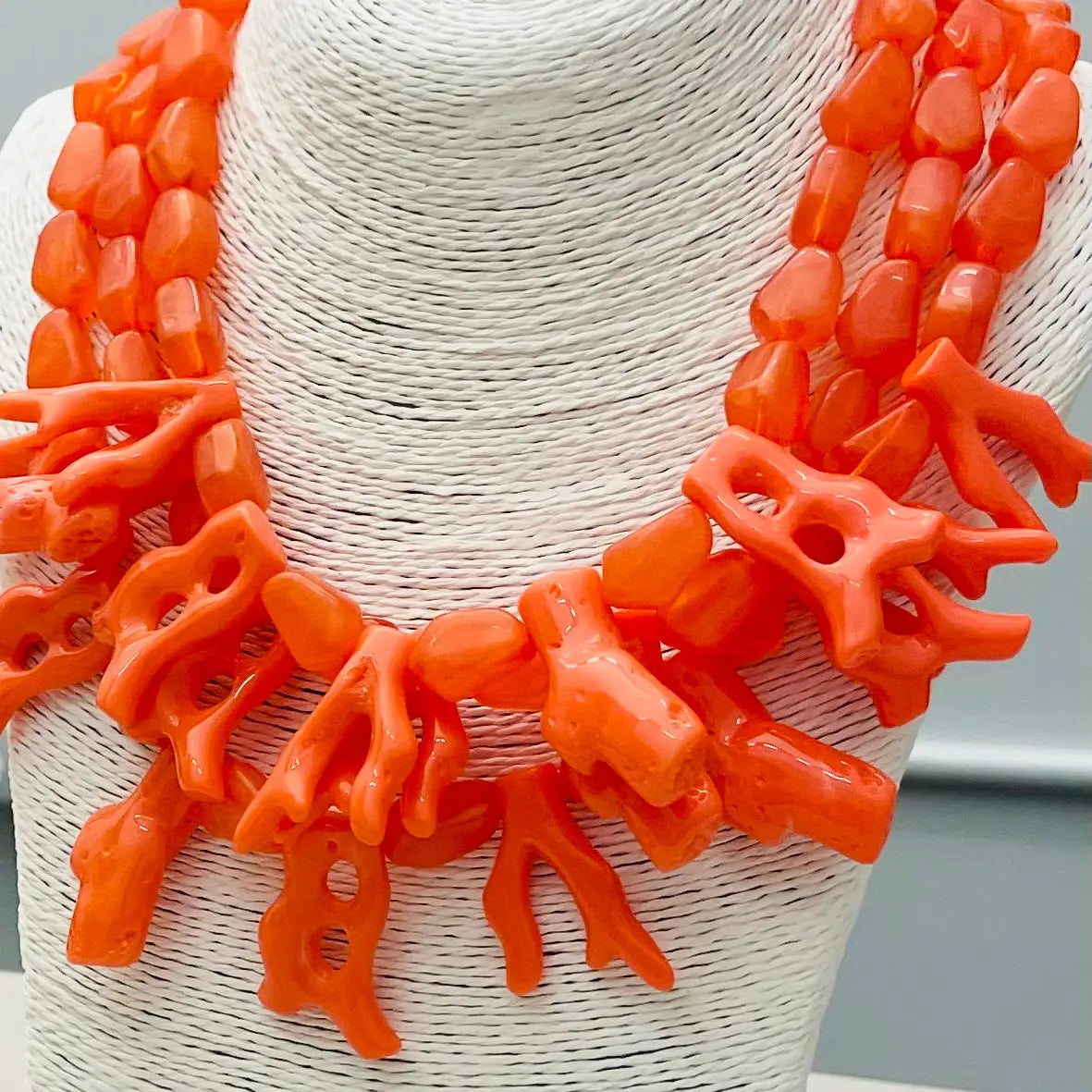 Coral Statement Necklace