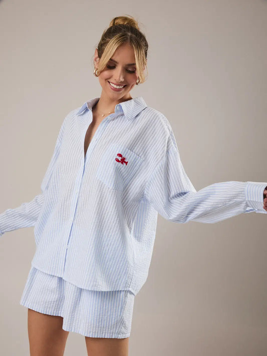 Lobster Embroidered Top