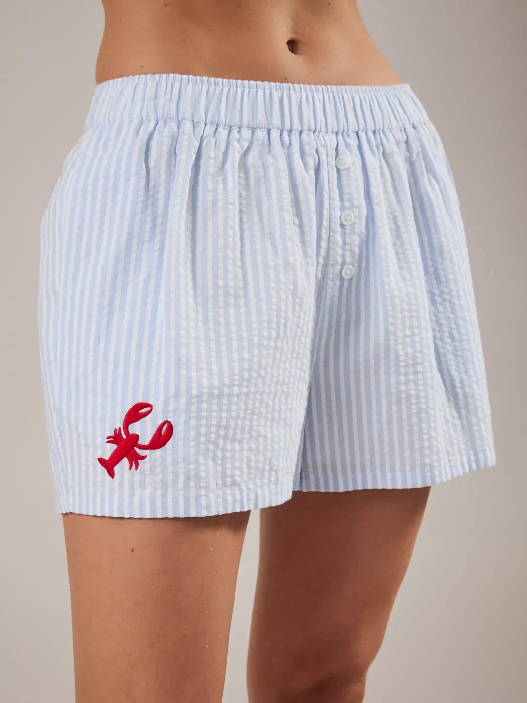 Lobster Embroidered Boxer Shorts