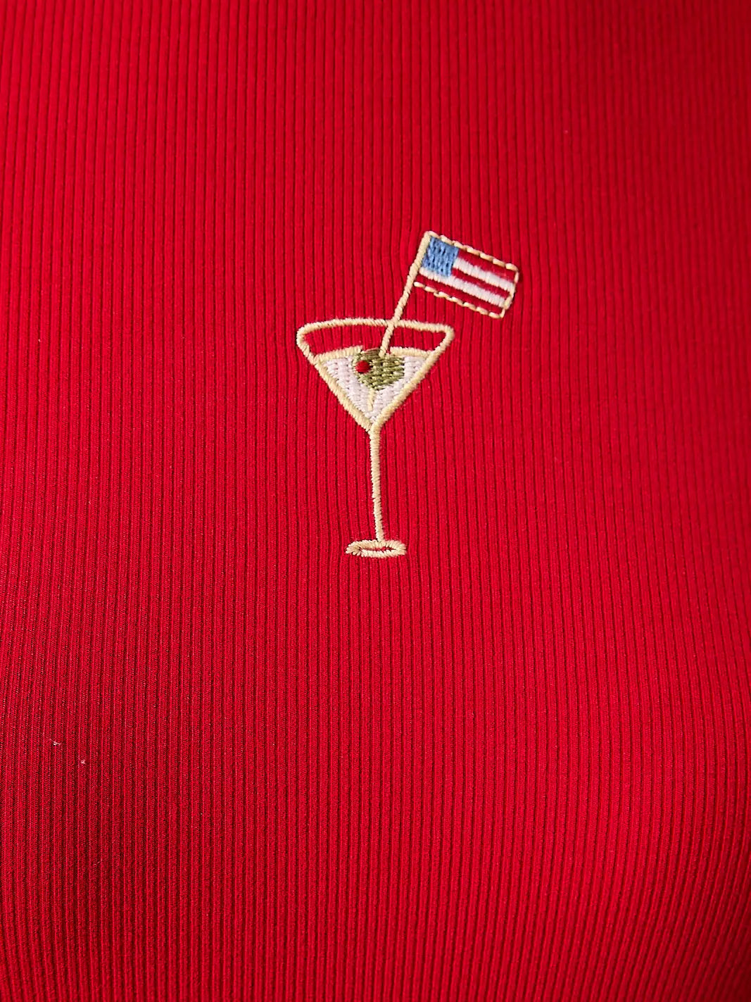 USA Cocktail Ribbed Baby Tee